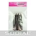 SODIAL(R) 10 X Cuticle Pusher Trimmer Remover & Round Tail Pedicure Manicure Nail Art Tool