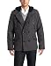 Steve Madden Men’s Double Breasted, Charcoal Herring, Medium