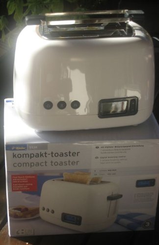 Toaster - weiß - digital - kompakt
