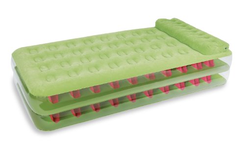 Intex 12-67716 Luftbett "Take Along", 3-in-1 Ventil, inklusive Luftpumpe, 99 x 191 x 47 cm (L x B x H), 230 V