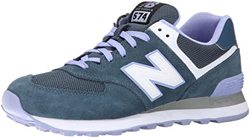New Balance Women's WL574 Core Plus Collection Running Shoe, Blue/Purple, 5.5 B US