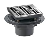 KOHLER K-9136-G Square Design Tile-In Shower Drain, Brushed Chrome