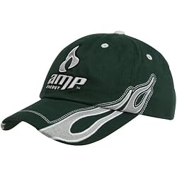 NASCAR Checkered Flag Dale Earnhardt Jr. Green Exhaust Flames Adjustable Hat