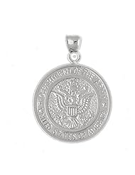 Clevereves 14K White Gold Pendant Military Inspired 9.7 - Gram(s)