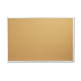 Quartet 2307 Quartet Cork Bulletin Board, Natural Cork/Fiberboard, 72 x 48, Aluminum Frame