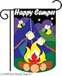 Happy Camper Garden Flag Indoor/outdoor 18" X 13.5"