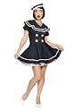 Sexy Adult Womens Halloween Costume Pin Up Navy Sailor Girl Dress Costume Theme Party Outfit Roma