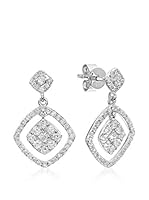 Naava Pendientes oro blanco 18 ct