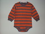 Carter's Baby Boys Long-sleeve Bodysuit Orange/grey 18 Months