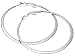 Sterling Silver 50mm Hoop Earrings
