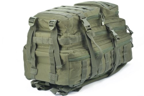 Camouflage Militaire Armée Sac à dos US assault pack 50L MOLLE Vert