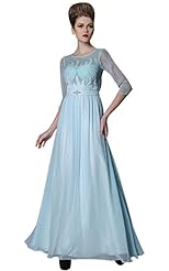 Chiffon/Polyester Mesh Draped Lace Evening Dress/Bridesmaid Dress/Party Dress/Wedding Dress 