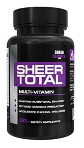 Sheer TOTAL, Multivitamin for Men Made from Real Food with Real Vitamins, Minerals, and Nutrients, 60 count (30-Day Supply)