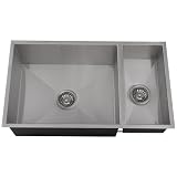 Ticor Undermount Stainless Steel 16 Gauge Double Bowl Kitchen Sink Ticor Undermount Stainless Steel 16 Gauge Double Bowl Kitchen Sink