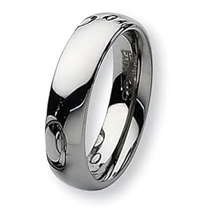 Polished Tungsten Carbide Ring (6.0 mm) - Sizes 5-13
