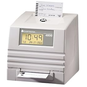 Pyramid Technologies 4000 PTI4000 electronic time clock, calculates daily weekly 2-wk... by Pyramid