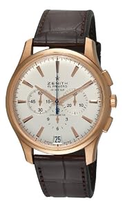 Zenith Men's 18.2110.400/01.c498 El Primero 36'000 VPH Rose-Gold Silver Sunray Chronograph Dial Watch by Zenith