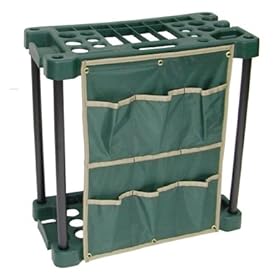  Garage Storage Rack with 6 Pocket Organizer