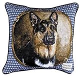 German Shepherd Dog Decorative Tapestry Toss Pillow