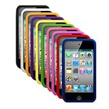 Cbus Wireless Ten Silicone Cases / Skins / Covers for Apple iPod Touch 4 / 4G / 4th Gen - Black, White, Orange, Purple, Yellow, Green, Light Pink, Hot Pink, Red, Blue