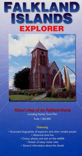 City Travel Guides Discounted  Books : Falkland Islands Explorer: Visitors Map of the Falklands Islands Including Stanley Town Plan (Ocean Explorer Maps)