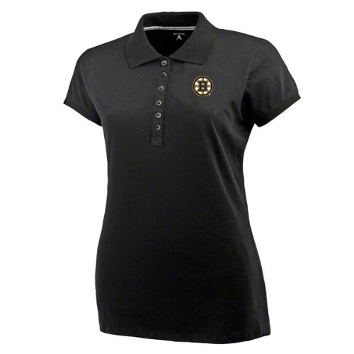 Boston Bruins Women's Spark Black Fashion Polo Shirt