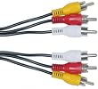 3 RCA Male / 3 RCA Male, Audio / Video Cable, 12 ft