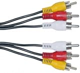 3 RCA Male / 3 RCA Male, Audio / Video Cable, 25 ft