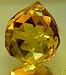 40mm Vintage Crystal Yellow Feng Shui Ball