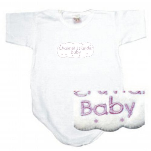 BABY BODYSUIT WHITE EMBROIDERY 