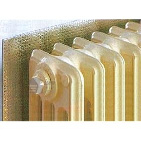 Great Ideas Pack of 2 Radiator Heat Reflector Silver Aluminium Foil Sheets - Reflective / Reflecting Insulation To Reflect Warmth From Walls