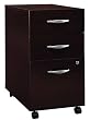 Series C Mocha Cherry Three Drawer Pedestal By Bush Furniture