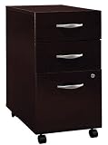Series C Mocha Cherry Three Drawer Pedestal By Bush Furniture Office Product