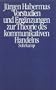 Vorstudien und Erganzungen zur Theorie des kommunikativen Handelns (German Edition)