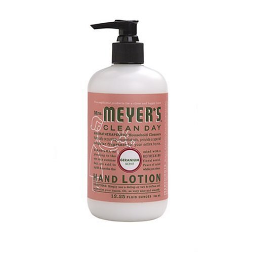 Mrs. Meyer's Clean Day Hand Lotion, Geranium, Case of 6 - 12.25 Ounce Bottles (75 Ounces)