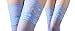 Coromose® Sexy Womens Lace Top Thigh High Stockings (Blue)