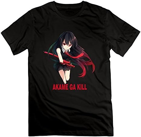 Men's Akame Ga Kill Logo T-shirts XX-Large Black