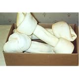 4 pcs of 12-13 White Rawhide Knotted Bones