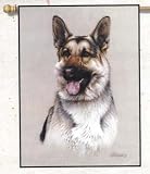 German Shepherd Dogs by Killen Large House Flag or Banner