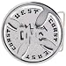 East Coast - West Coast United ONE Spinner Belt Buckle Image