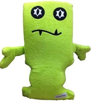 Monster Buddy memory foam body pillows for kids in Neon Green