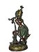 Yogeshwar Shri Krishna Fluting Brass Sculpture Idol Hindu Murti 14"