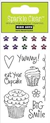 Cupcakes Sparkle Clear Stamps (Hero Arts) CL168