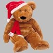 Ty Beanie Buddy Large 1997 Holiday Teddy