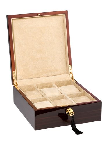 Rothenschild Accessories RS-8036 E Watch Box For 6 Watches Ebony