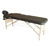 Homcom Massage Table Bed Couch Beauty Bed 2 Section Therapy Bed Lightweight Portable Folding Spa Bed Black NEW