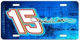 Michael Waltrip Racing Team Nascar License Plate