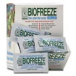 BIOFREEZE with ILEX Pain Relieving Gel - 5 Gram Packs -Dispenser Box 100 per Box