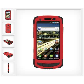 New Trident Kraken Ii Impact Resistant Case Red For Samsung Droid Charge Clear Pet Screen Shield