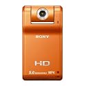 Sony MHS-PM1 High Definition SnapShot Camcorder with 5MP Camera & 4x Digital Zoom with 1.8 inch Screen - Orange